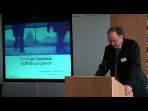 Youtube Thumbnail for video: St Philips ADR Launch Seminar - Introduction by John Randall Barrister | John Randall KC